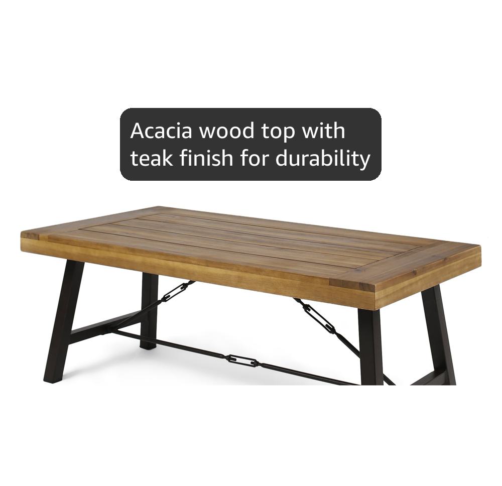 Amazon.com : Christopher Knight Home Catriona Outdoor Acacia Wood